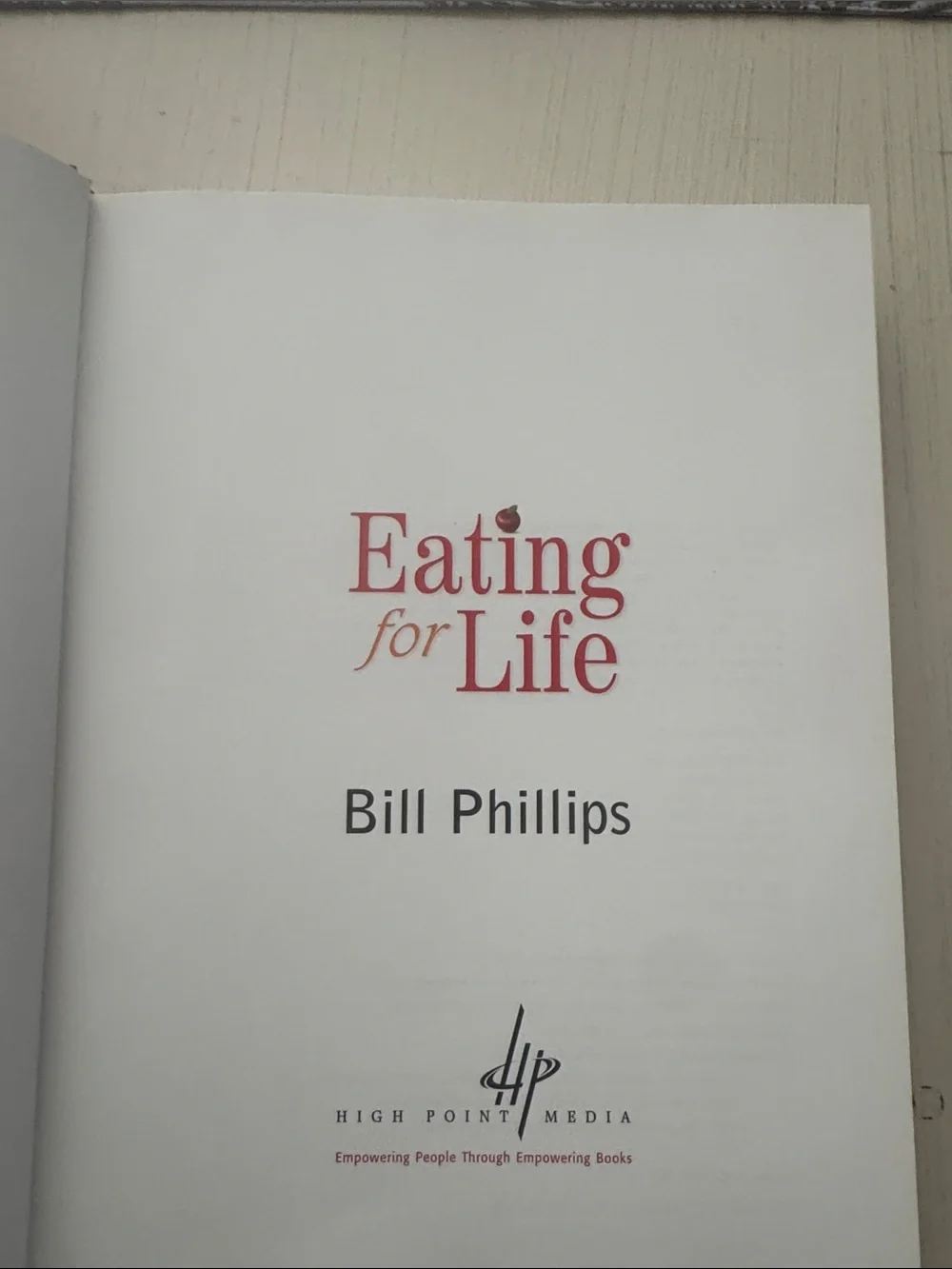 Eating for Life cookbook-in like new condition